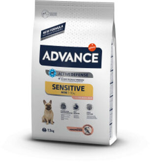 Advance Mini Sensitive met zalm hondenvoer 2 x 7 kg