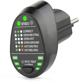 Advanced Electric Socket Tester Neutral Live Earth Wire Detector UK Plug Socket Tester Leakage Switch Instrument