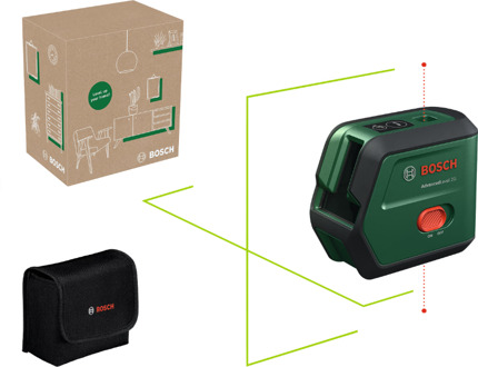 AdvancedLevel 2G Kruislijnlaser | Geïntegreerde Li-ion batterij + Opbergetui - 0603663GZ0