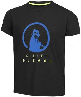 Advantage Logo T-shirt Jongens-Zwart,Blauw - 152