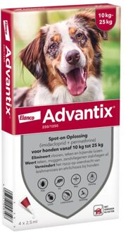 Advantix Bayer advantix spot on 250/1250 10-25 kg 4 pip