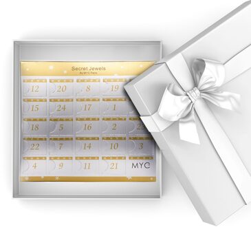 Adventskalender 12 juwelen, 11 kralen en 1 verrassing - Zilver en kristal