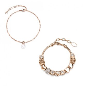 Adventskalender 13 juwelen en 11 parels - Zilver en Oostenrijks kristal - maat