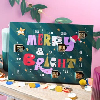 Adventskalender met chocolade - dennentakjes