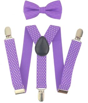 AEbone Red Dot Strikje Set Bretels Bretels Voor Meisje Elastische Band Suspensorio Voor Kinderen Rosy Paars Jartiyer Tirantes Sus10