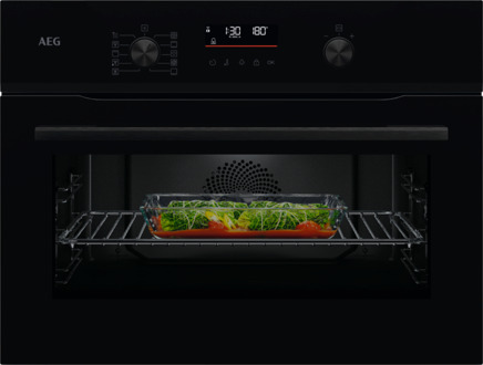 AEG 5000 SurroundCook met SteamBake - Heteluchtoven met stoomondersteuning met pyrolysereiniging NKA5P401B