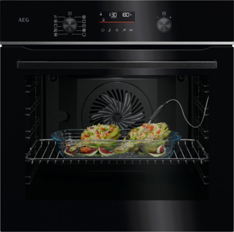 AEG 5000 SurroundCook met SteamBake - Oven met stoomondersteuning met pyrolyse, Zwart TA5PB53FAB