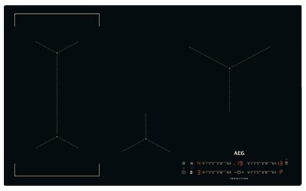 AEG 6000 serie Bridge inductie Kookplaat 80 cm ILB84443CB