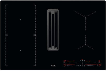 AEG CCE84543CB Inductie inbouwkookplaat met afzuiging Zwart