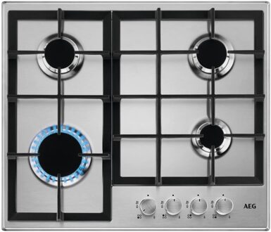 AEG HGB64200SM Gas kookplaat Grijs