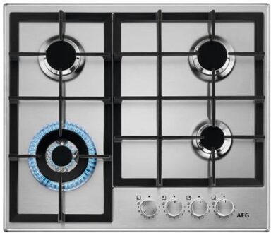 AEG HGB64420SM Gas kookplaat Grijs