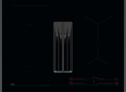AEG Kookplaat met afzuiging - 6000 serie ComboHob met Bridge functie, 68 cm NCH74B01FB
