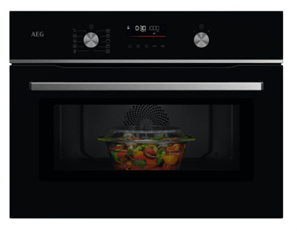 AEG OO5NK401B met glazen draaiplateau Zwart