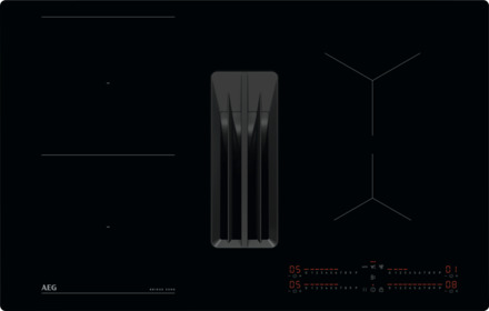 AEG TH84CB03CB Inductie kookplaat met afzuiging Zwart