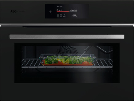 AEG TK8NK72FT Inbouw oven met magnetron Zwart