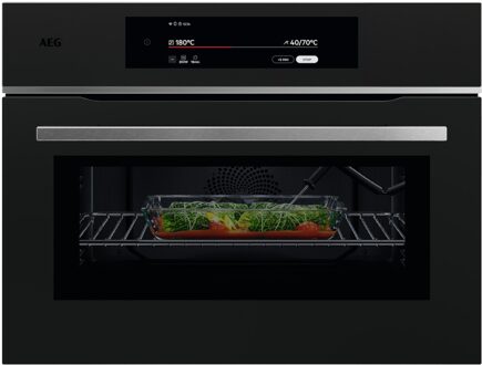 AEG TKK8N821T Inbouw oven met magnetron Zwart