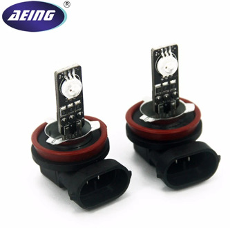 AEING Car H1/H3/H7/H8/H9/H10/H11/880/881 H27/9005 HB3/9006 HB4 RGB 7-Colors Strobe Flash LED Fog Lamp Bulb Daytime Running Light