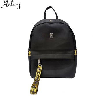 Aelicy Mode Licht Vrouwen Mannen Unisex Nylon Effen Dubbele Schoudertas Schooltas Rugzak tas