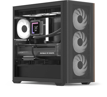 AeroCool D301A V2 zwart/hout
