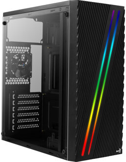 AeroCool Streak Midi Tower Zwart