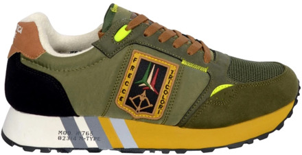 Aeronautica Militare Heren Frecce Tricolori Sc261 Groene Sneakers Aeronautica Militare , Green , Heren - 41 EU