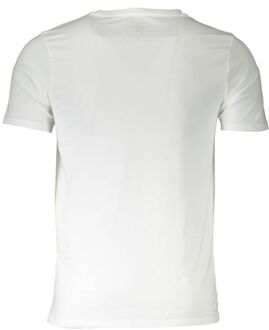 Aeronautica Militare Korte Mouw Crewneck T-shirt Ivoor