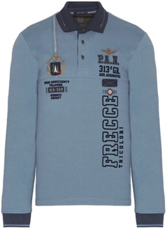 Aeronautica Militare Polo Shirt Aeronautica Militare , Blue , Heren - 2Xl,L,M,3Xl
