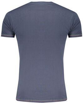 Aeronautica Militare Ronde Hals T-shirt met Korte Mouwen Donkergrijs