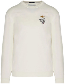 Aeronautica Militare Sweatshirt Aeronautica Militare , White , Heren - L,S