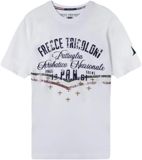 Aeronautica Militare T-Shirts Aeronautica Militare , White , Heren - 2Xl,L,M,S