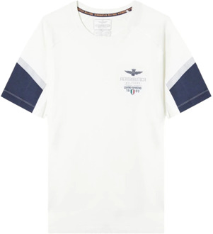 Aeronautica Militare T-Shirts Aeronautica Militare , White , Heren - Xl,L,M,S