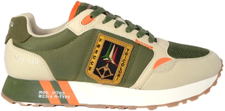 Aeronautica Militare Tricolori Running Sneakers Groen Aeronautica Militare , Multicolor , Heren - 41 Eu,43 Eu,42 Eu,40 EU