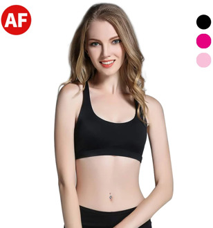 AF Fitness Sports Bra for Women Push Up Solid Cross Back Yoga Running Gym Training Workout Padded Underwear Crop Tops Female
