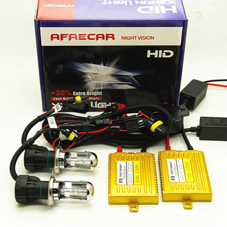 AFAECAR 12V H4 HI LO beam h4-3 xenon hid kit 4300k 6000k 8000k