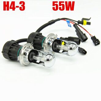 AFAECAR 55 W 4300 k 6000 k 8000 k HID KOPLAMP H4 HI LOW XENON H4-3 LAMP 4300 k 6000 k 8000 k 8000k wit blauw