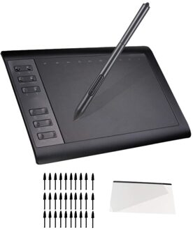 Afbeelding Tekening Tablet, 8192 Niveaus Pen Stylus Met 30 Penpunten Tekening Tablet Voor Android Telefoon Windows 10/8/7 Mac Os