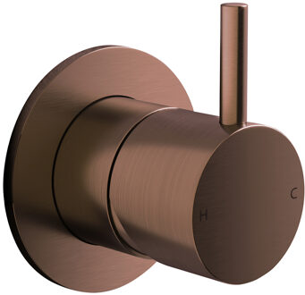 Afbouwdeel Inbouw Douchemengkraan Hotbath Cobber 1-hendel Geborsteld Koper PVD