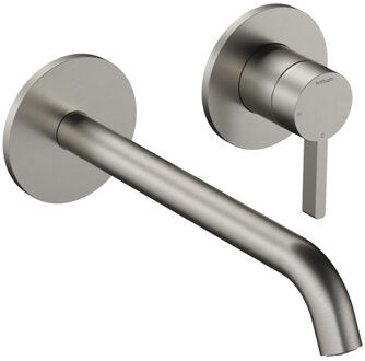 Afbouwdeel - Inbouw Hotbath Ace wastafelmengkraan Met 20cm Uitloop Geborsteld Nikkel