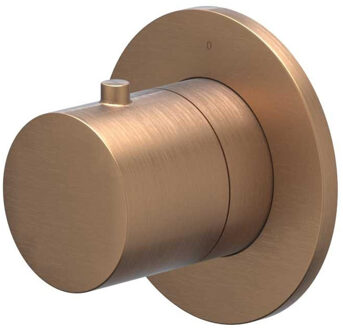 Afbouwdeel IVY Bond Flow-Through Stopkraan Symmetry Met Rond Rozet Geborsteld Mat Koper PVD IVY