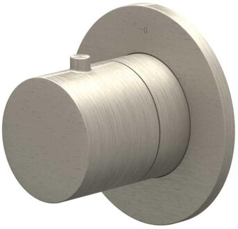 Afbouwdeel IVY Bond Flow-Through Stopkraan Symmetry Met Rond Rozet Geborsteld Nickel PVD IVY
