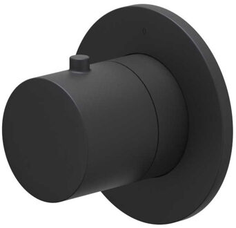 Afbouwdeel IVY Bond Flow-Through Stopkraan Symmetry Met Rond Rozet Mat Zwart PED IVY