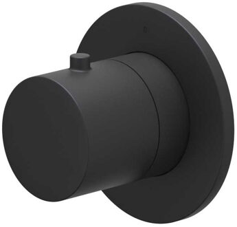 Afbouwdeel IVY Bond Inbouw Stopkraan Symmetry Met Rond Rozet Mat Zwart PED IVY
