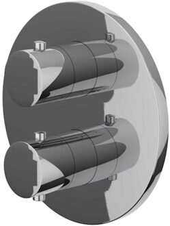 Afbouwdeel IVY Bond Inbouwthermostaat 3-weg Met Rond Rozet Chroom
