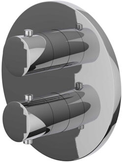 Afbouwdeel IVY Bond Inbouwthermostaat 3-weg Met Rond Rozet Chroom
