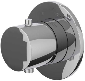 Afbouwdeel IVY Bond Inbouwthermostaat Symmetry Met Rond Rozet Chroom IVY