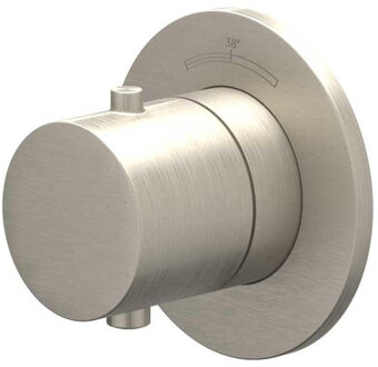 Afbouwdeel IVY Bond Inbouwthermostaat Symmetry Met Rond Rozet Geborsteld Nickel PVD IVY