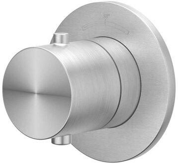 Afbouwdeel IVY Concord Inbouw Stopkraan Symmetry Met Rond Rozet Geborsteld RVS316 IVY