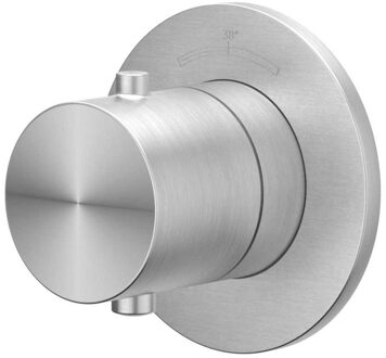 Afbouwdeel IVY Concord Inbouw Stopkraan Symmetry Met Rond Rozet Geborsteld RVS316