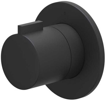 Afbouwdeel IVY Pact Inbouw Stopkraan Symmetry Met Rond Rozet Mat Zwart PED IVY