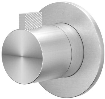 Afbouwdeel IVY Tribe Inbouw Stopkraan Symmetry Met Rond Rozet Geborsteld RVS316 IVY